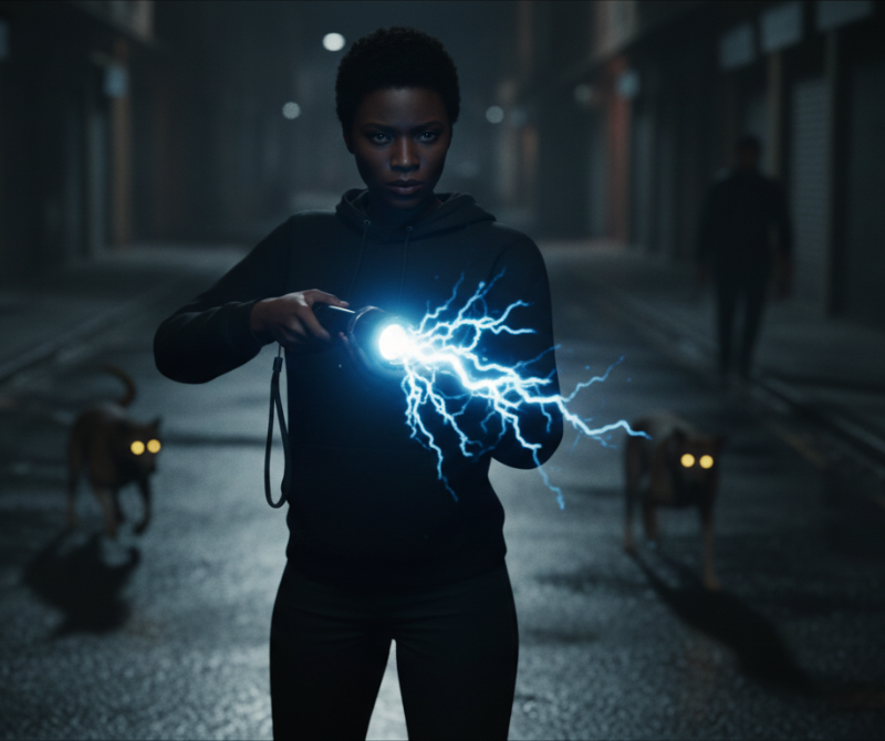 Latest Research 8810 High Voltage LED Defense Tool Black